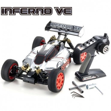 AUTOMODELO ELÉTRICO KYOSHO INFERNO VE 1/8 4X4 RÁDIO 2.4Ghz KT-231P PARA LIPO ATÉ 4S KYOSHO KYO 34101T2